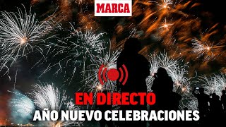 Celebraciones de FIN DE AÑO en todo el mundo I Campanadas Luces láser y fuegos artificiales [upl. by Manvell191]