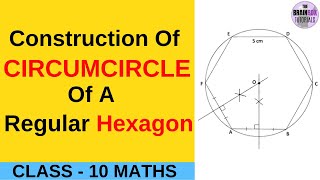 Construction Of Circumcircle Of A Regular Hexagon । Construction Of Hexagon [upl. by Nylareg917]