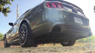 2014 Mustang V6 Straight Piped  Muffler Delete [upl. by Askwith]