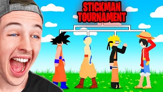 BECKBROS React To ANIME STICKMAN TOURNAMENT [upl. by Honora]