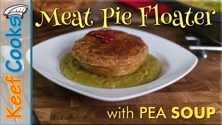 Pie Floater  Australian Meat Pie with Pea Soup [upl. by Arytas]