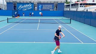 Tiafoe amp Shapovalov Intense Practice  Court Level 4K 60fps 2024 [upl. by Poucher]