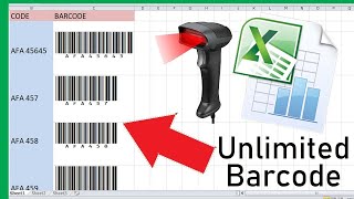 How to barcode generator in excel free  Quick and Simple way [upl. by Mora]