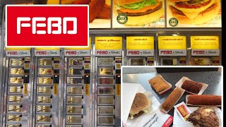 FEBO  HOT FOOD VENDING MACHINES  AMSTERDAM NETHERLANDS  HOW TO AND REVIEW [upl. by Ahsieyn460]