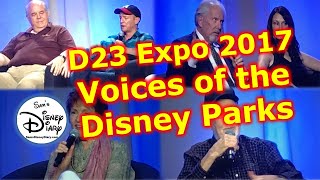 D23 Expo 2017  Voices of the Parks  Corey Burton  Bill Rodgers  Camille Dixon  BJ Ward [upl. by Herra]