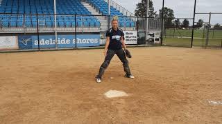 Softball Catcher Drills with Bel White  Part 4 [upl. by Annovahs]