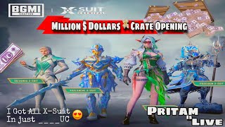 😱 4 X SUITS LUCKIEST CRATE OPENING ACE32 MAXED bgmi pubgmobile crate opening viral [upl. by Alane]