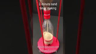 sand timer making  2minute sand timer  shortsvideo  shorts  diyasfunplay [upl. by Decrem]