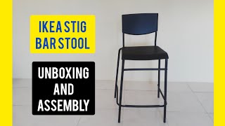 Ikea Stig Bar Stool Unboxing and Assembly Hindi  UnboxWithAjay [upl. by Iglesias]