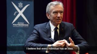 3 questions to Bernard Arnault CEO of LVMH [upl. by Terrag]