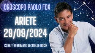 Ariete ♈️ LOroscopo di Paolo Fox  29 Settembre 2024  Più rampanti che mai [upl. by Nico]