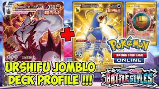 KEKUATAN SEKALI PUKUL DECK URSHIFU JOMBLO  Pokemon TCG Online Indonesia [upl. by Reichel]