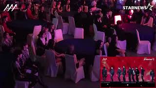 ITZY and NMIXX reaction to Seventeen AAA Asia Artist Award 2022 stage  Shadow and HOT [upl. by Poliard386]