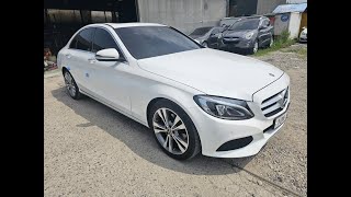 2018 BENZ C220d JR351776 SMART KEY SUNROOF WHITE [upl. by Eppie995]