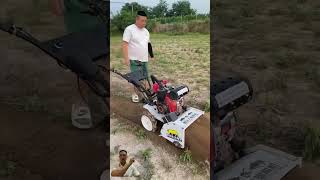 Rotary Tiller in Action on Diesel Engine Micro Tillage Machine shotrs agrimachines agritools [upl. by Januarius]