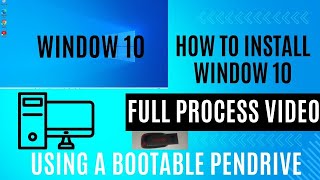 Window 10 install full process video howtoinstallwindows10 windows10 windowinstall fullvideo [upl. by Airec]