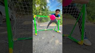 Small Sport Football Goal Post Net With BallFootball Set Indoor Outdoor Football Sport Games [upl. by Ahsenra]