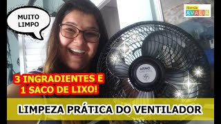 Como limpar ventilador com 1 saco de lixo MUITO FÁCIL [upl. by Zaneta732]