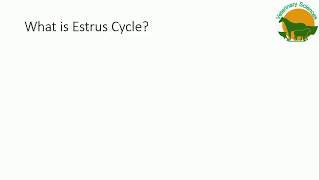 Estrus Cycle in Dairy Animals [upl. by Izmar]