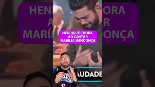 Henrique CHORA ao homenagear Marília Mendonça [upl. by Ralat866]