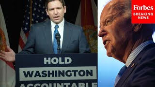 BREAKING NEWS DeSantis Announces Hell Certify Major Constitutional Reforms To Rein Washington In [upl. by Llewxam]