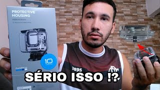 unboxing caixa estanque original super suit GOPRO HERO 10  DECEPÇÃO [upl. by Attelahs]