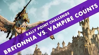 Total War WARHAMMER  Rally Point Challenge Bretonnia Multiplayer Custom Battle ESRB [upl. by Laurella]