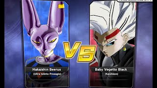 Xenoverse 2  Requested match PC Beerus Ultra Istinto Presagio vs Baby Vegetto Black Kaiohken [upl. by Amal33]