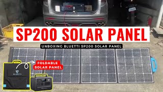 Part 2 UNBOXING BLUETTI SP200 SOLAR PANEL FOR BLUETTI EB70 SOLAR POWER STATION  SOLAR GENERATOR WFH [upl. by Attelahs860]