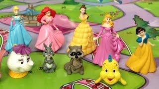 2013 Disney Pretty Princess 12 Figurines Playmate map  Storybook  My busy books [upl. by Ros]