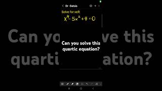 ib quartic equation factoring solve maths [upl. by Ylrebma]