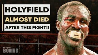 The Fight That NEARLY KILLED Evander Holyfield [upl. by Kartis975]