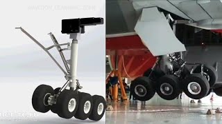 Boeing 777300ER Main Landing Gear Extension and Retraction Mechanism Principal [upl. by Eniledgam73]