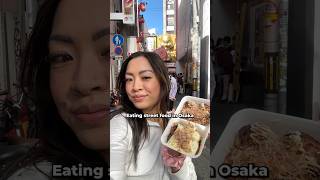 eating street food at dotonbori in osaka japan shorts [upl. by Manly481]