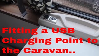 Fitting a USB Charging Point to the Caravan [upl. by Ulrikaumeko]