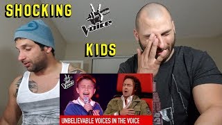 UNBELIEVABLE  Shocking Blind Auditions The Voice Kids REACTION [upl. by Halilahk]