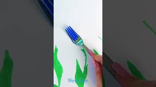 Fork Drawing Hack for Fun Play Time 🍴🖼️ [upl. by Aeneus86]