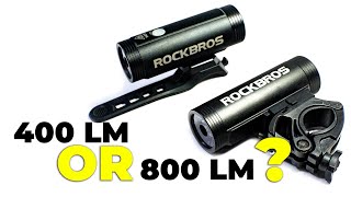 Lampu Sepeda ROckbros r1 800LM komparasi dengan lampu sepeda rockbros r1 400 LM [upl. by Siari]