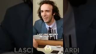 Benigni e i 100 milioni investiti 💸 short [upl. by Ettenad]