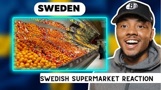 AMERICAN Reacts To Swedish Supermarket  ICA Maxi Tour  Dar The Traveler [upl. by Wadsworth546]