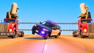 THE CHASE OF CHAOS  An Extreme BeamNGDrive Car Chase [upl. by Oirottiv]