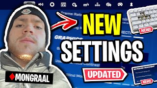 Mongraals NEW Fortnite Settings amp Keyboard UPDATED 2024 [upl. by Levan907]