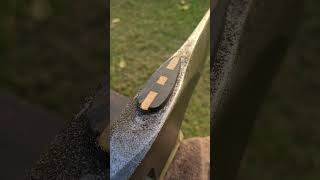 Apply coconut oil after hanging the axe handle relaxing satisfying [upl. by Nils103]