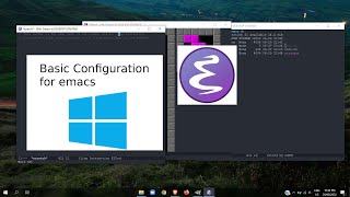 Basic Emacs Configuration On Windows [upl. by Armelda60]