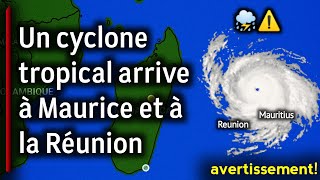 Le cyclone tropical Candice arrive à Maurice et à la Réunion21 janvier météo Maurice [upl. by Lyreb]