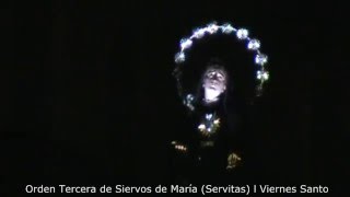 Procesión VOT de Siervos de María Servitas  Málaga Viernes Santo 2016 [upl. by Acinorev]