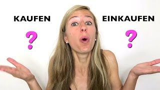 GERMAN FAQ The difference between KAUFEN and EINKAUFEN 🛍🛍🛍 [upl. by Lederer]