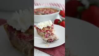 Super creamy KETO RHUBARB Custard Pie It’s a must make for rhubarb season [upl. by Callida951]