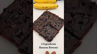 3 Ingredients Healthy Brownie Recipe 😋 shorts [upl. by Leibman676]