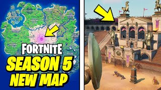 Fortnite Season 5 NEW MAP GAMEPLAY amp NEW POIs SALTY TOWERS [upl. by Enileuqaj]